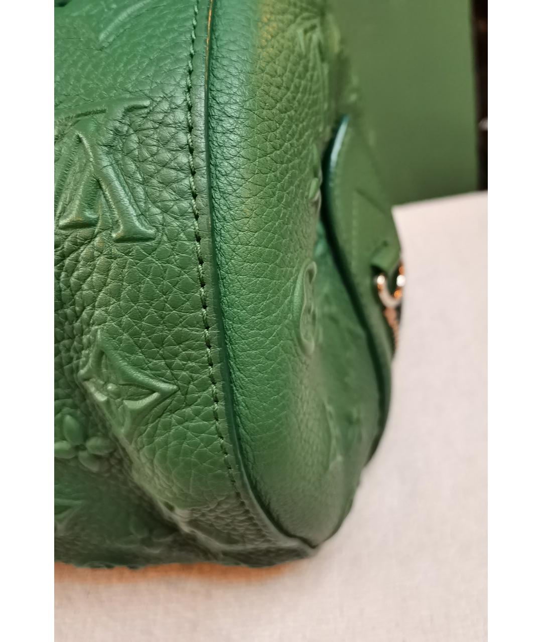 LOUIS VUITTON Зеленая сумка с короткими ручками, фото 5