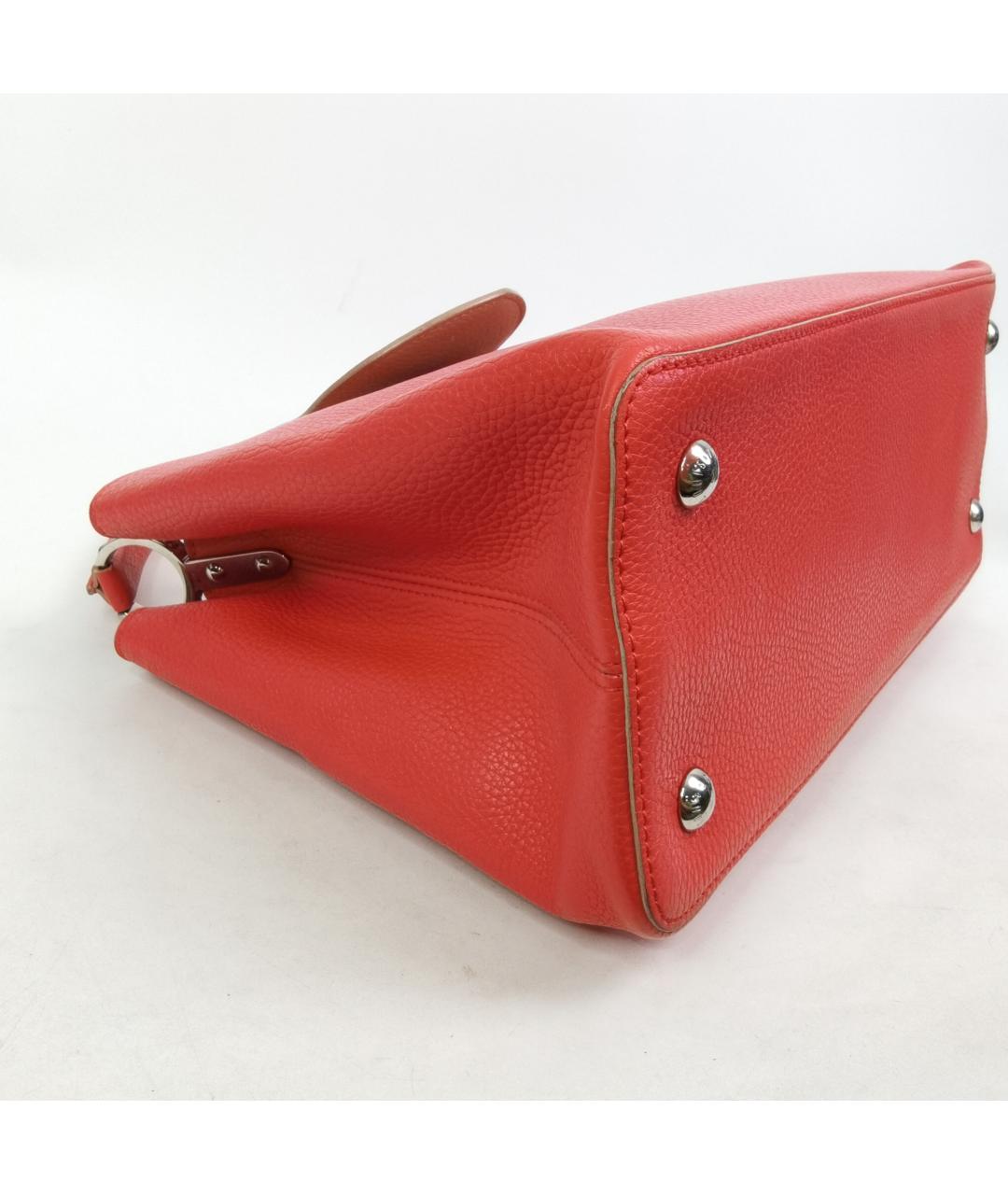 LOUIS VUITTON Красная кожаная сумка через плечо, фото 9