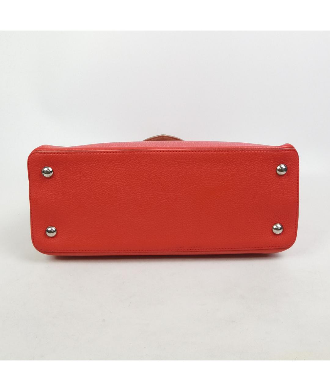 LOUIS VUITTON Красная кожаная сумка через плечо, фото 4