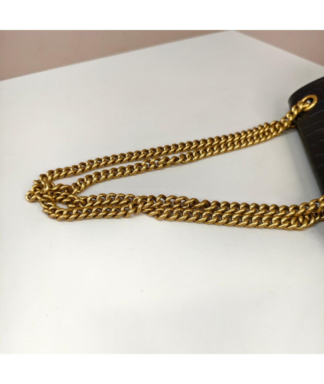 BALENCIAGA Черная кожаная сумка через плечо, фото 5