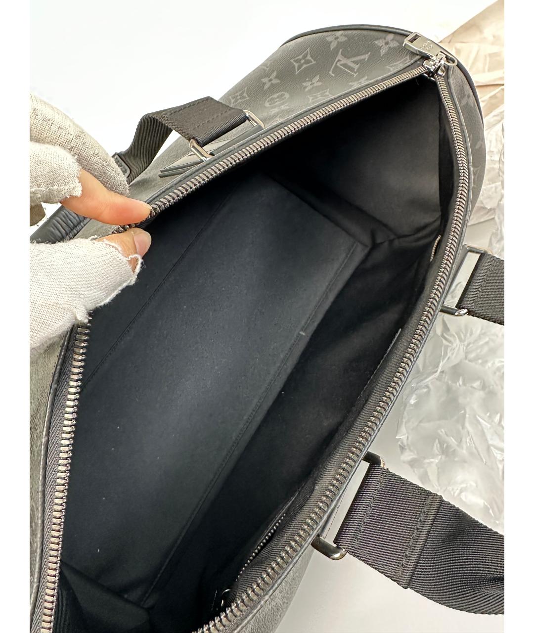 LOUIS VUITTON Черная дорожная/спортивная сумка, фото 9