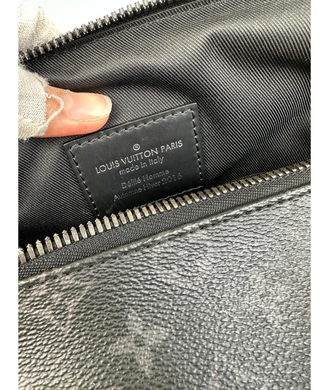 LOUIS VUITTON Черная дорожная/спортивная сумка, фото 7