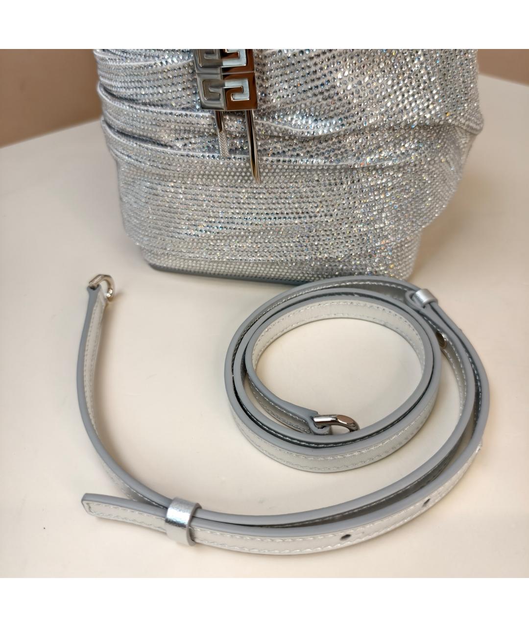 GIVENCHY Серебряная сумка через плечо, фото 5