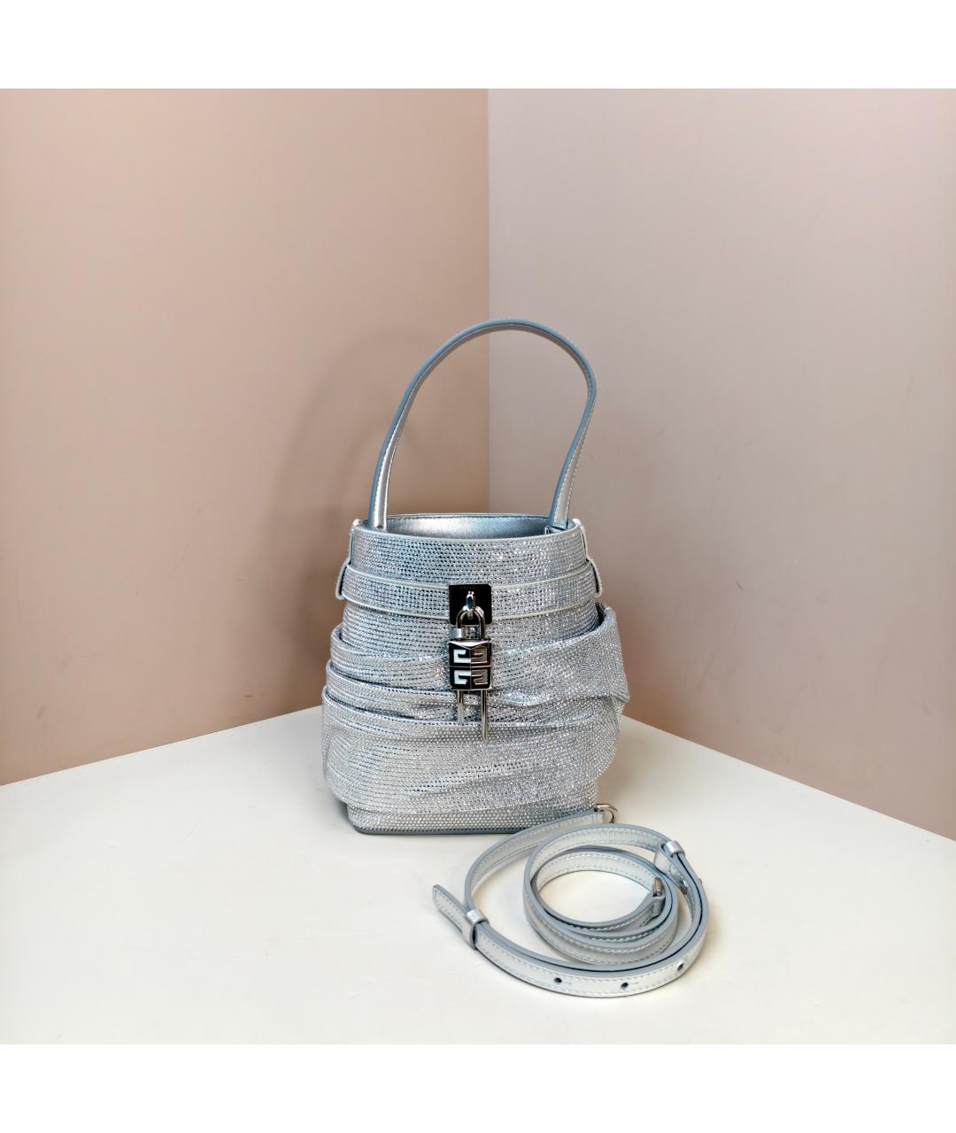 GIVENCHY Серебряная сумка через плечо, фото 8