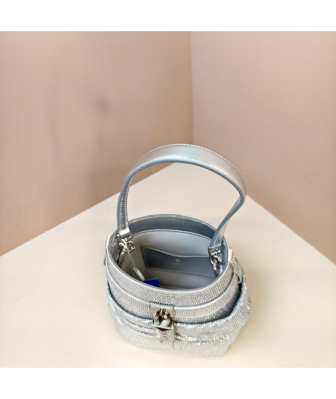 GIVENCHY Серебряная сумка через плечо, фото 6