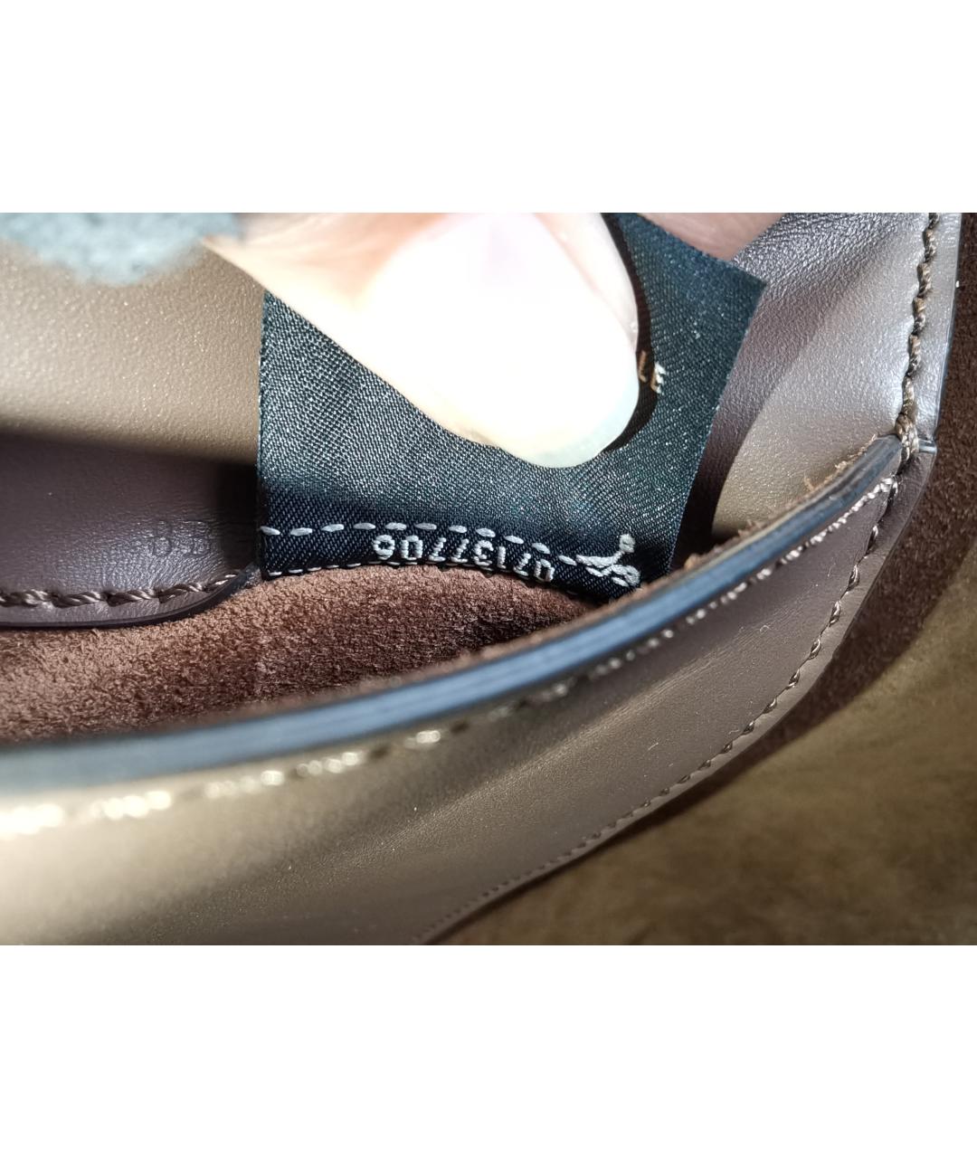 FENDI Коричневая кожаная сумка через плечо, фото 8