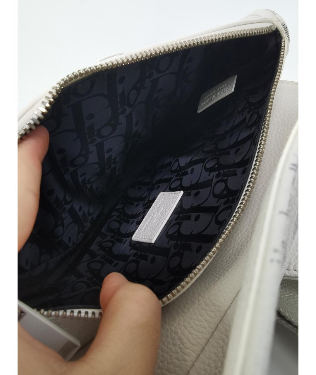 CHRISTIAN DIOR Белая сумка через плечо, фото 5