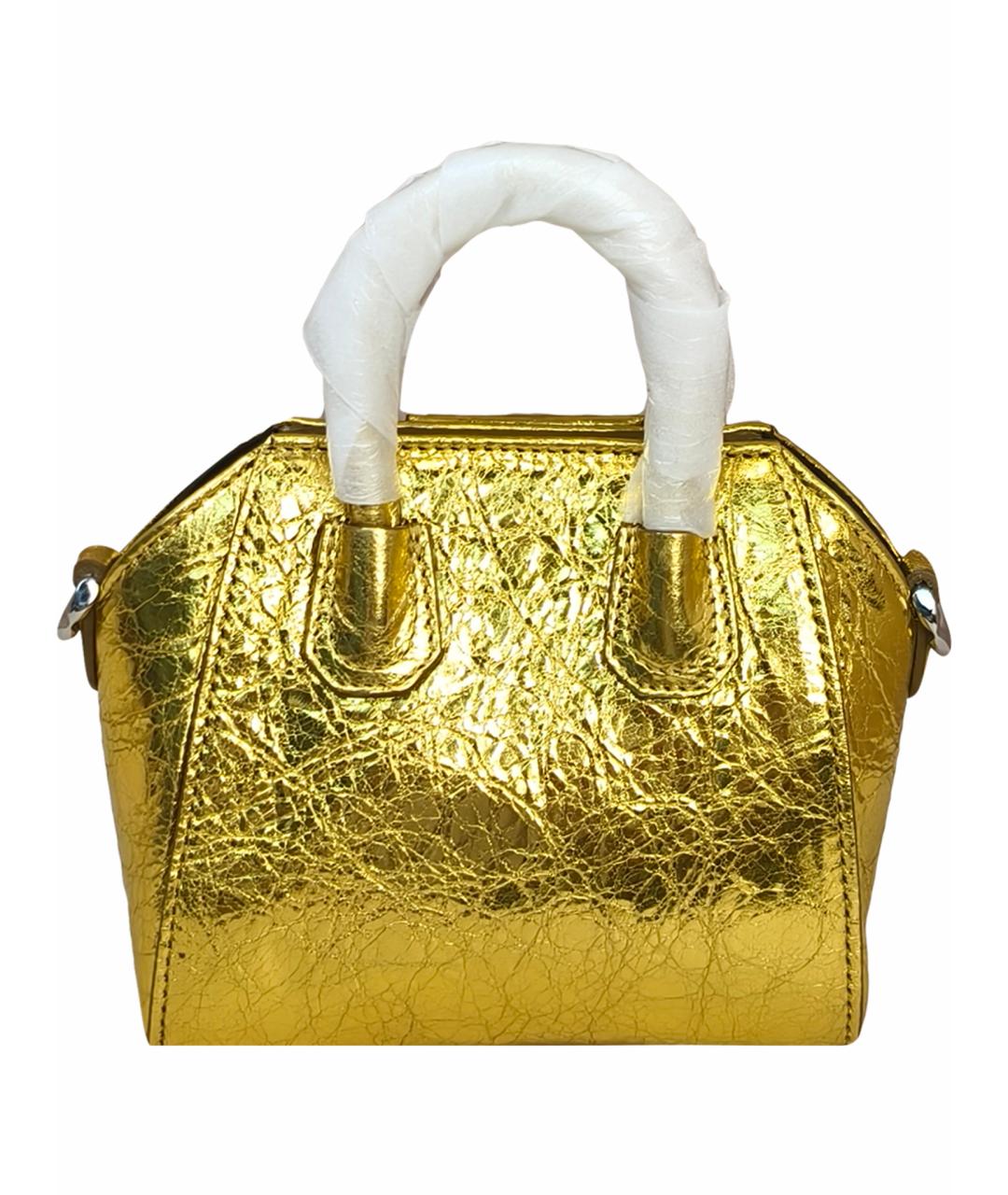 GIVENCHY Золотая кожаная сумка через плечо, фото 1