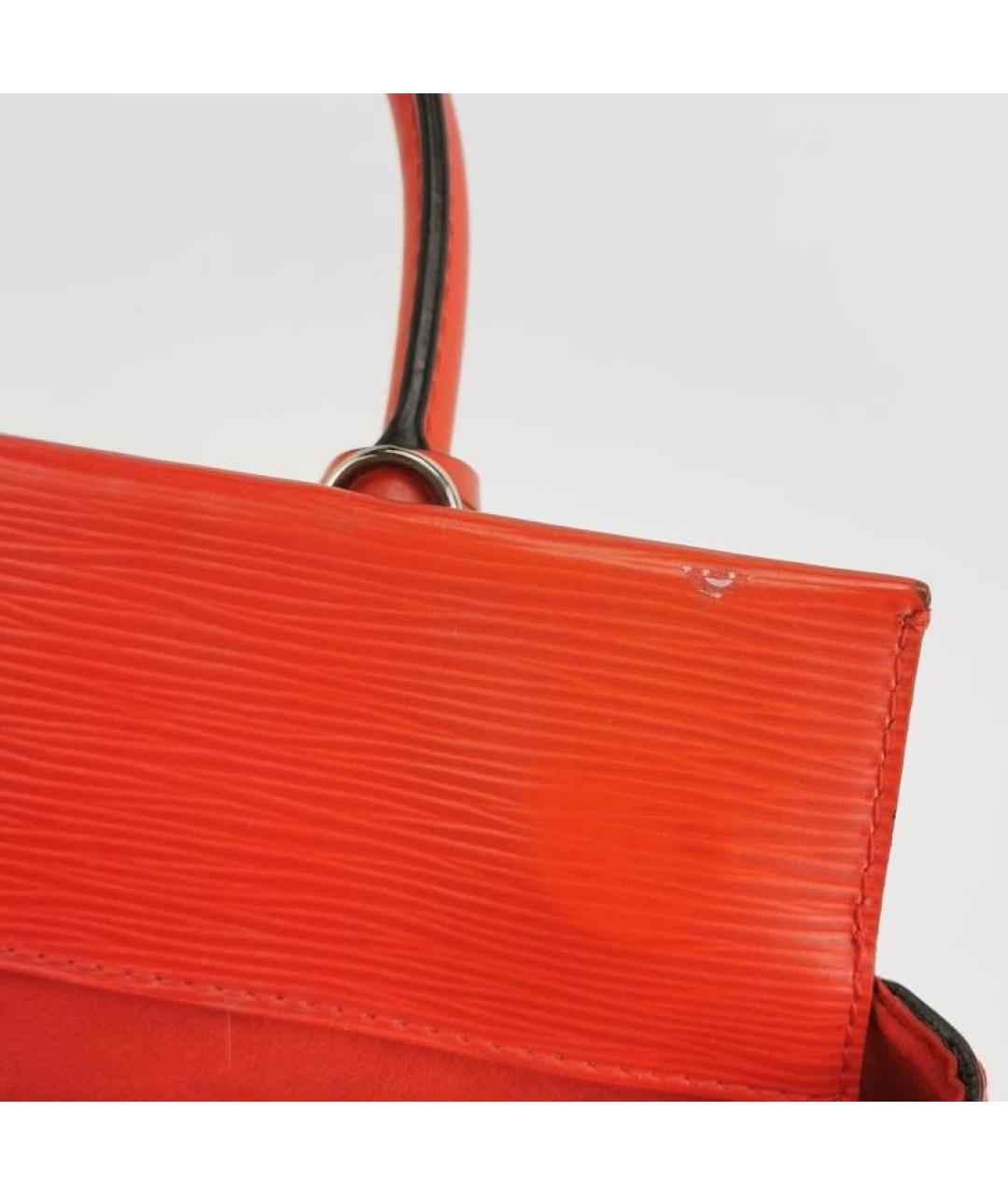 LOUIS VUITTON Красная кожаная сумка через плечо, фото 6