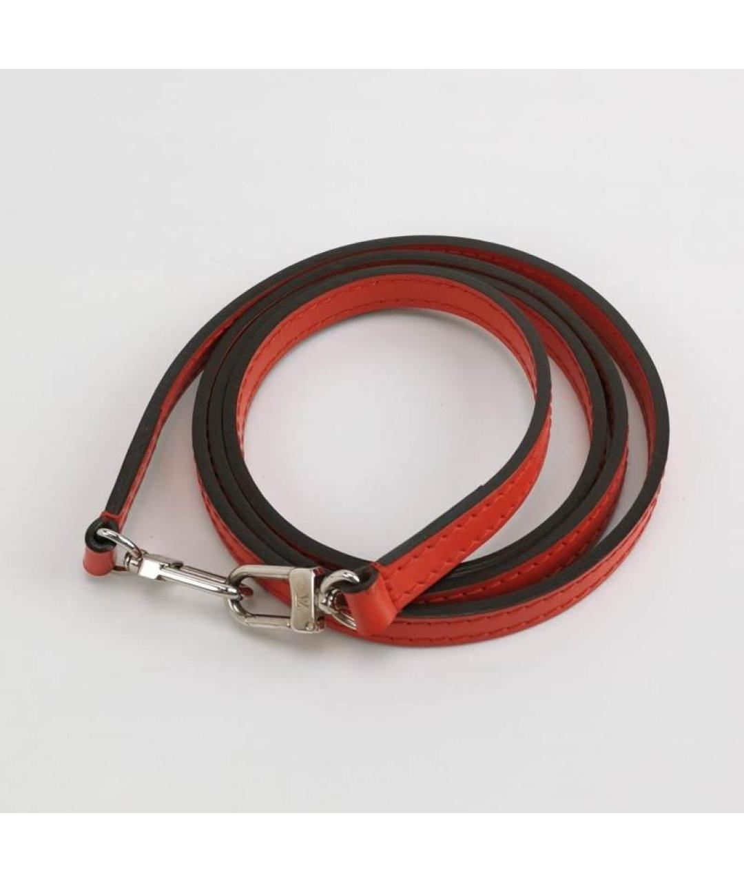 LOUIS VUITTON Красная кожаная сумка через плечо, фото 5