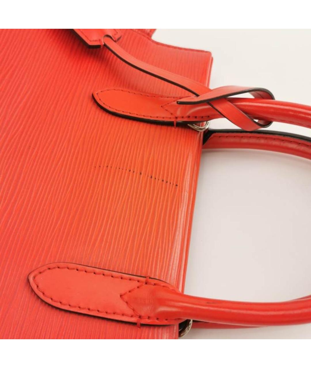 LOUIS VUITTON Красная кожаная сумка через плечо, фото 3