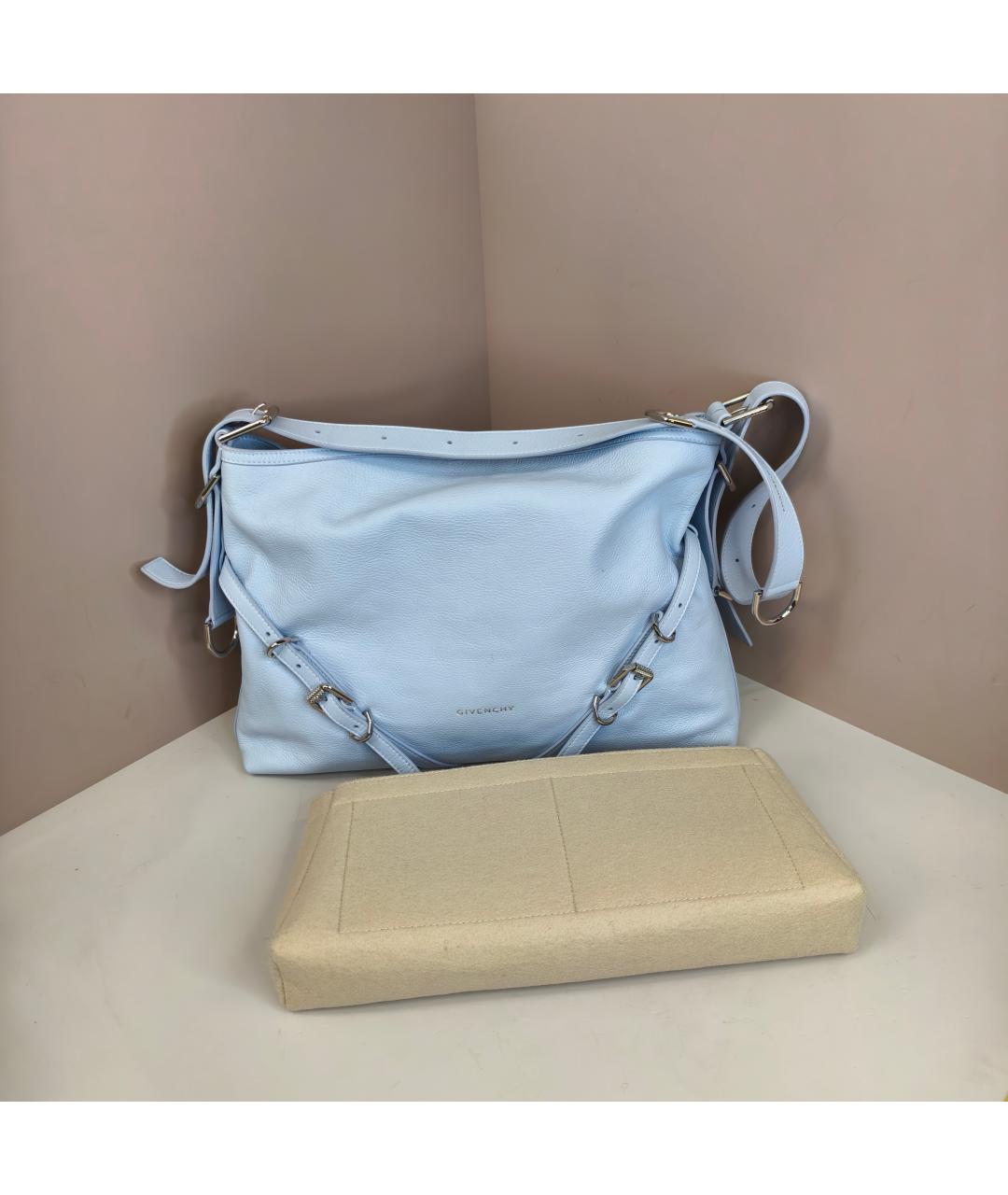 GIVENCHY Голубая кожаная сумка через плечо, фото 6
