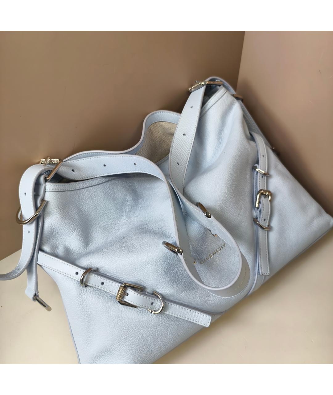 GIVENCHY Голубая кожаная сумка через плечо, фото 7
