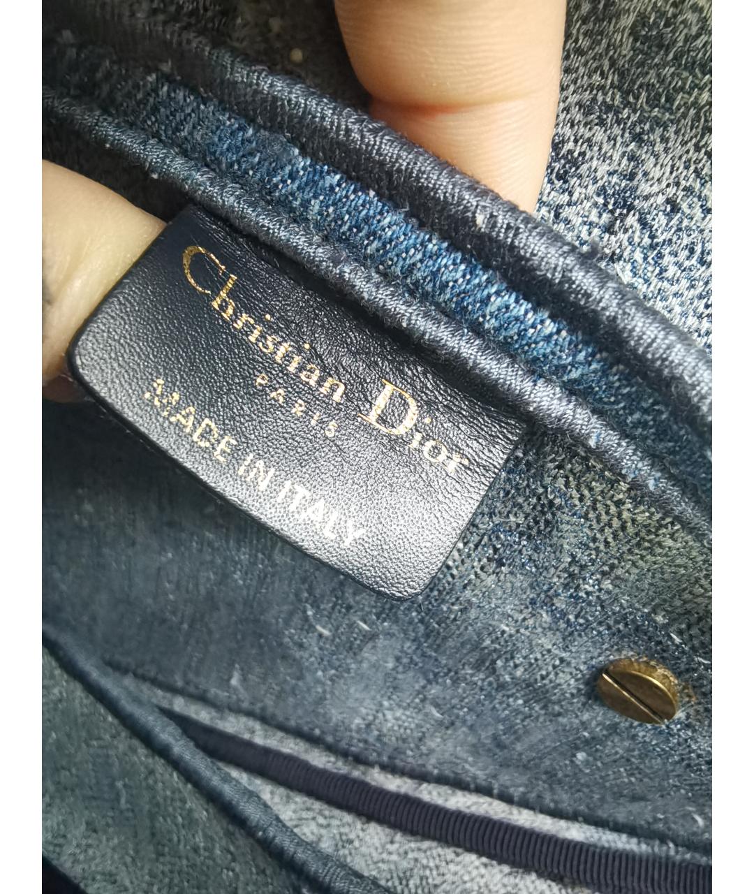 CHRISTIAN DIOR Синяя сумка через плечо, фото 5