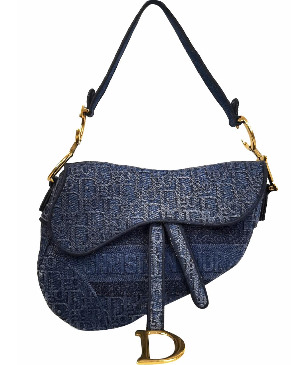 CHRISTIAN DIOR Синяя сумка через плечо, фото 1