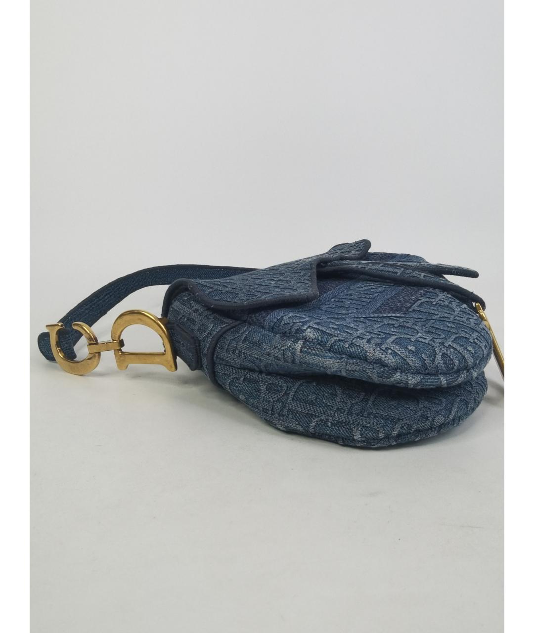 CHRISTIAN DIOR Синяя сумка через плечо, фото 6
