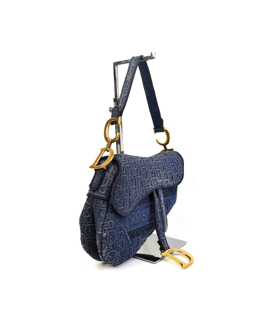 CHRISTIAN DIOR Синяя сумка через плечо, фото 4