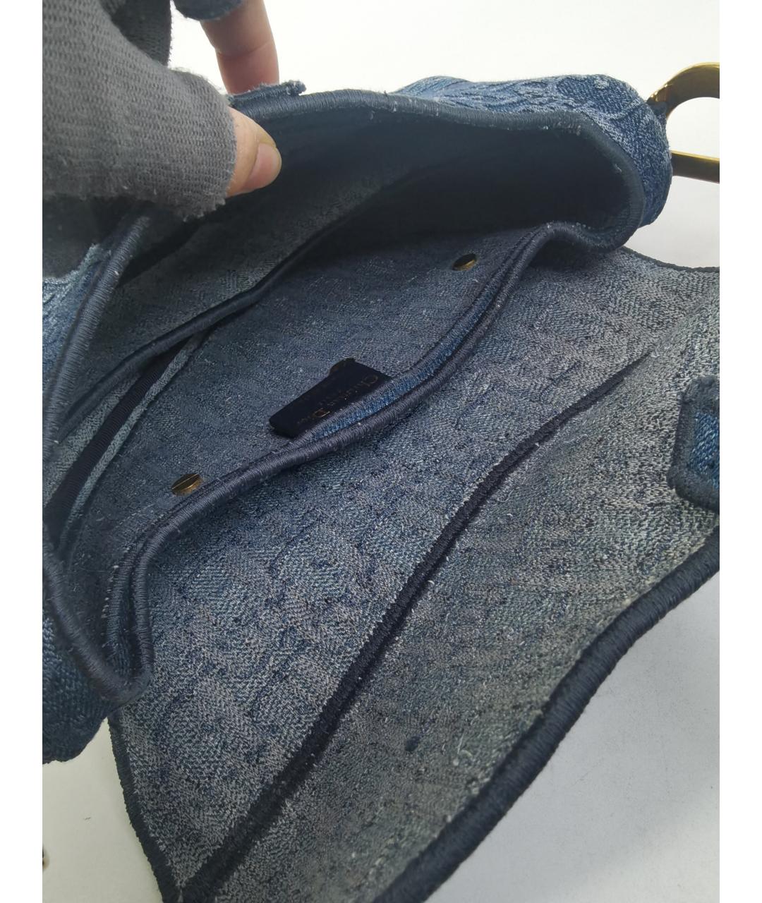 CHRISTIAN DIOR Синяя сумка через плечо, фото 2