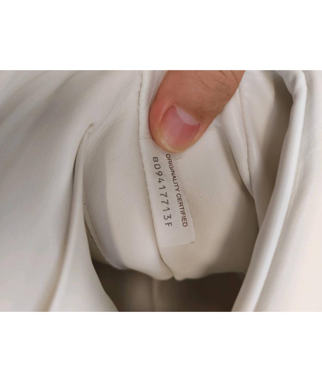 BOTTEGA VENETA Белая сумка через плечо, фото 3