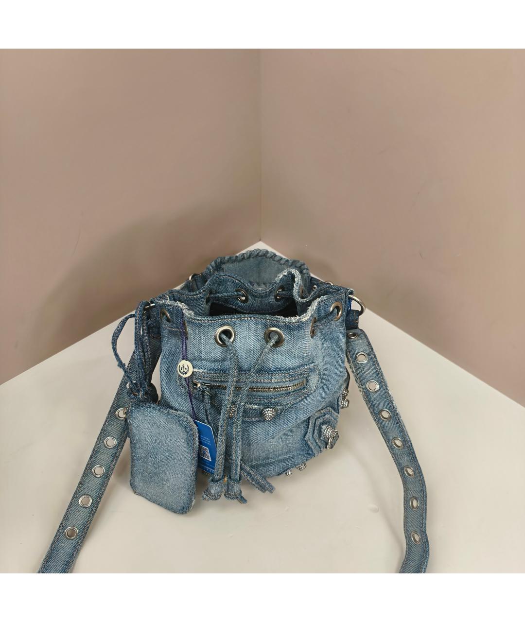 BALENCIAGA Синяя сумка через плечо, фото 8