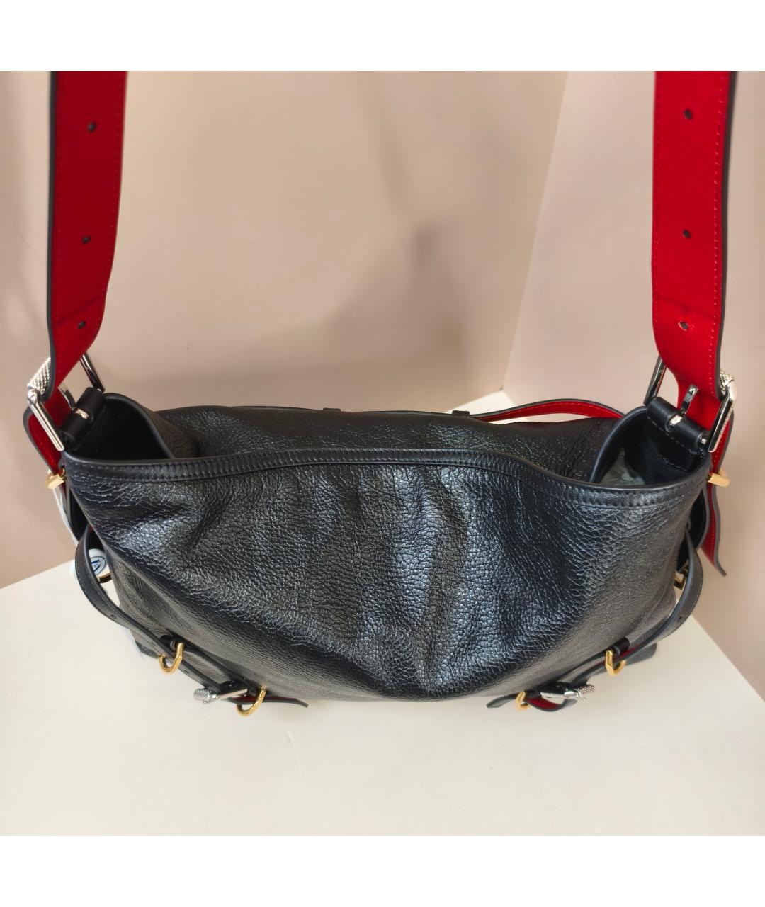 GIVENCHY Черная кожаная сумка через плечо, фото 6