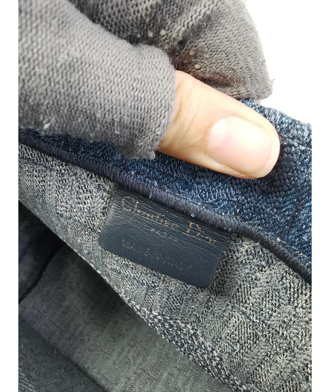 CHRISTIAN DIOR Синяя сумка через плечо, фото 6