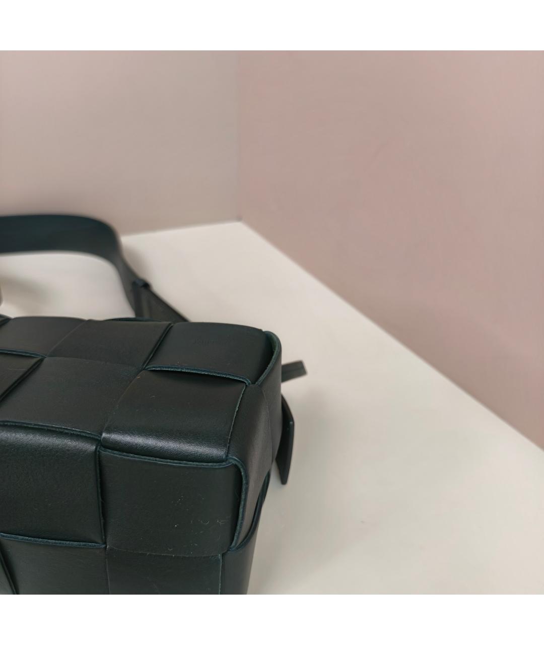 BOTTEGA VENETA Бирюзовая кожаная сумка через плечо, фото 8