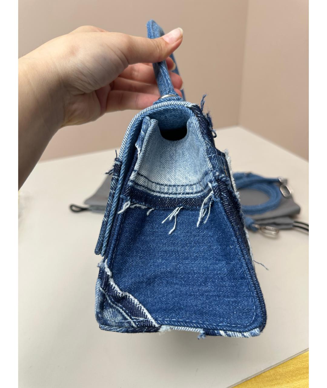 BALENCIAGA Синяя сумка через плечо, фото 3