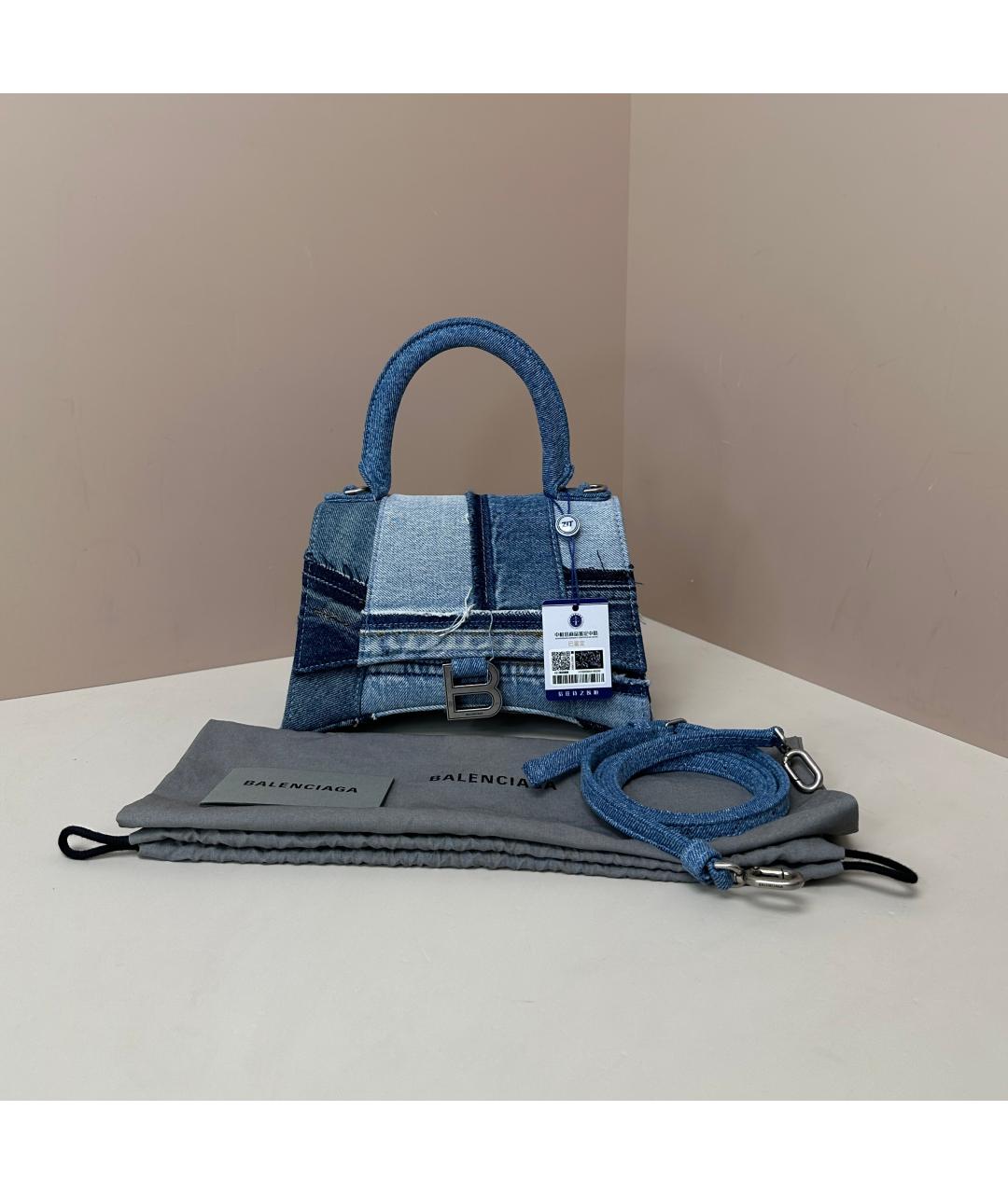 BALENCIAGA Синяя сумка через плечо, фото 4