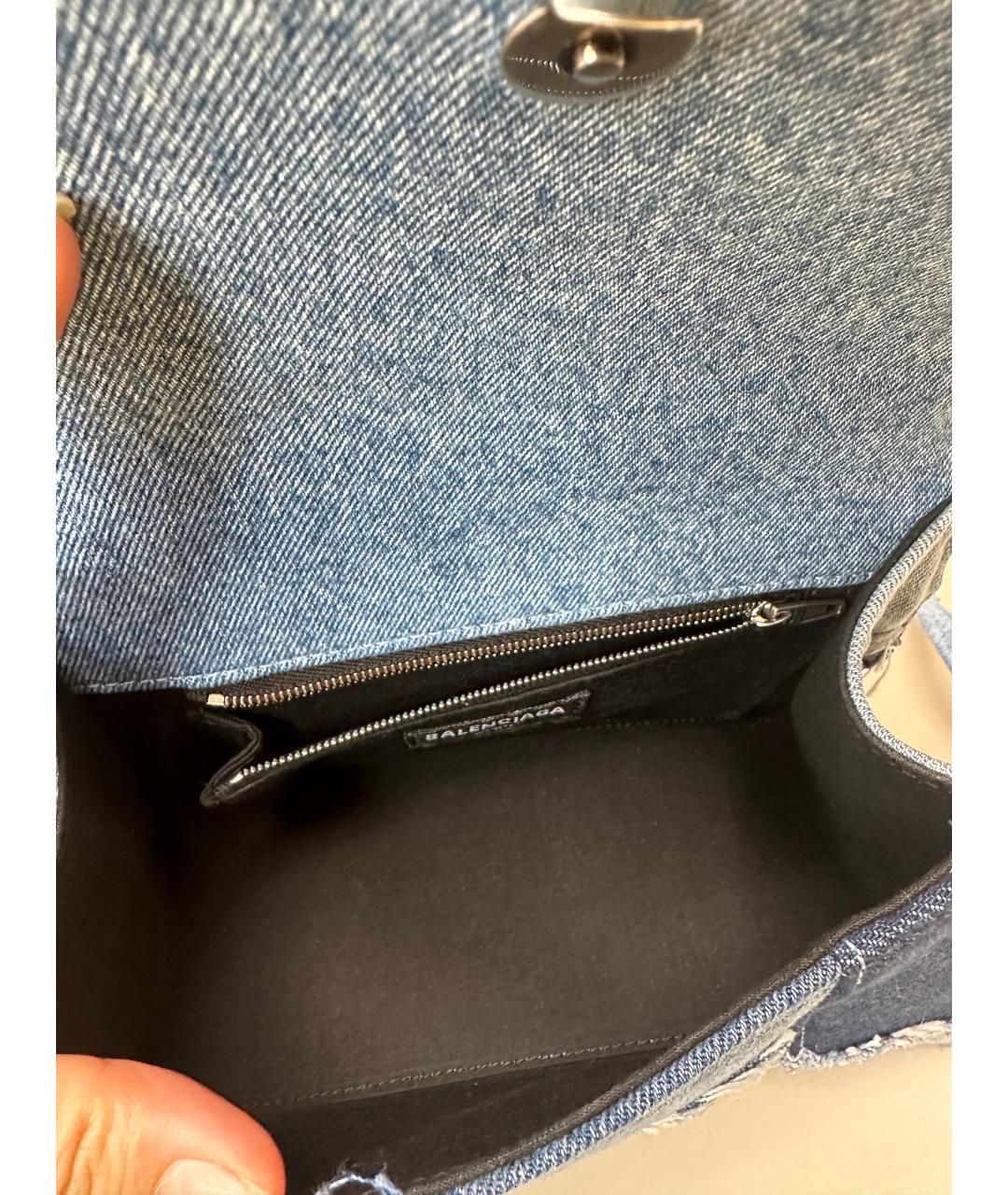 BALENCIAGA Синяя сумка через плечо, фото 7