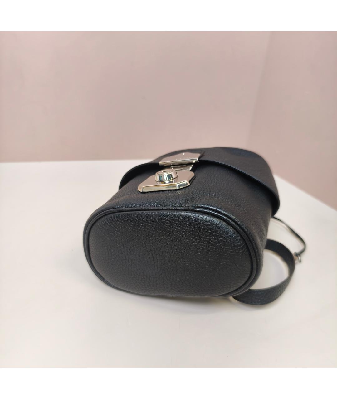 BALENCIAGA Черная кожаная сумка с короткими ручками, фото 6