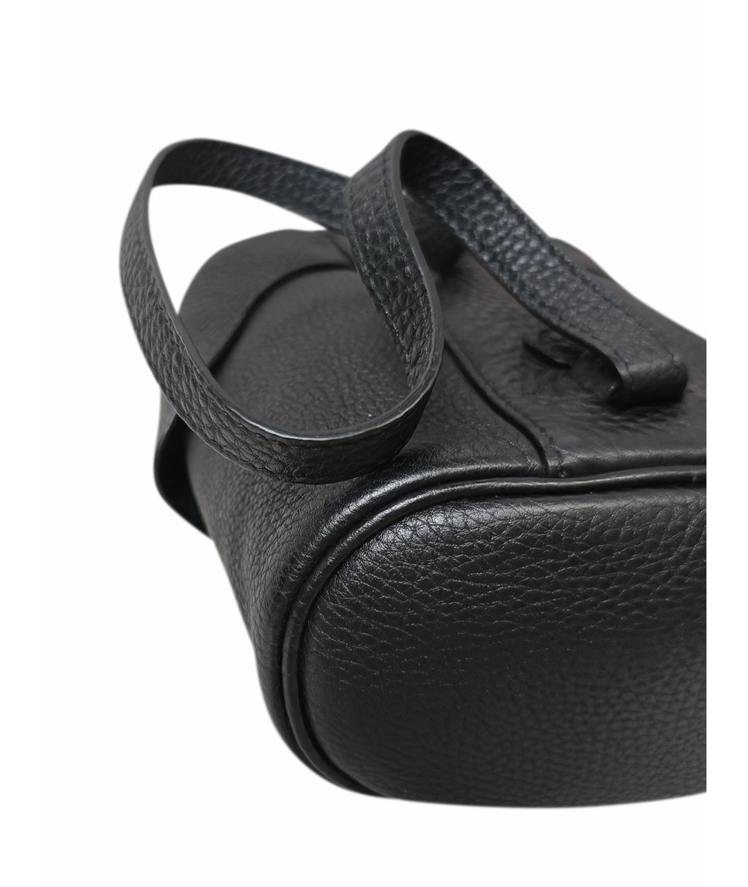 BALENCIAGA Черная кожаная сумка с короткими ручками, фото 16