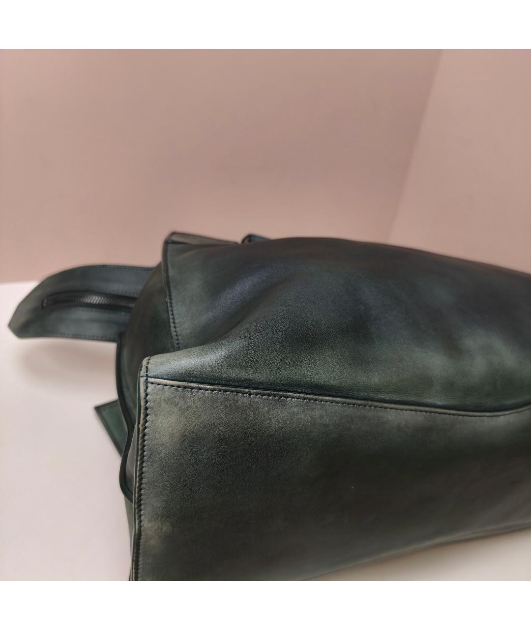 BALENCIAGA Хаки кожаная сумка через плечо, фото 2