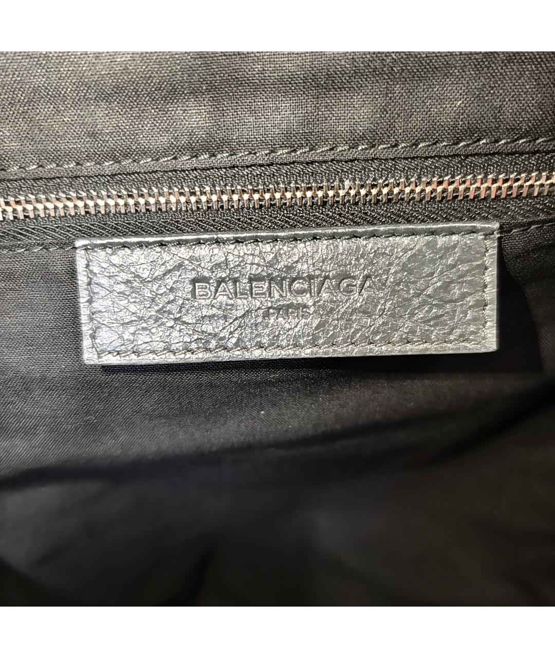 BALENCIAGA Черный кожаный рюкзак, фото 6