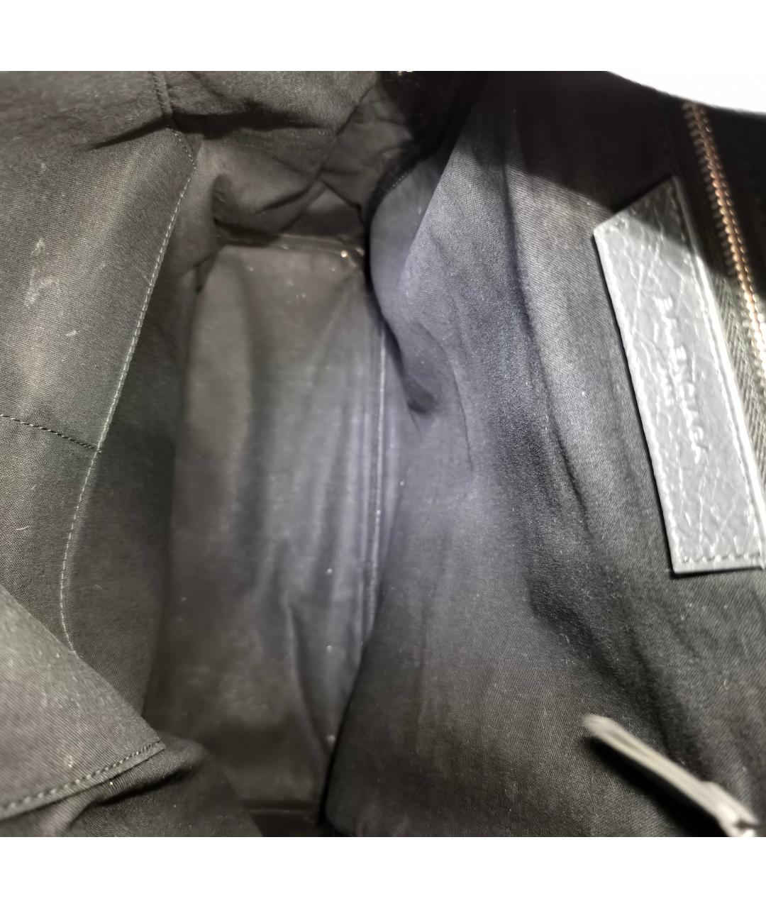 BALENCIAGA Черный кожаный рюкзак, фото 5