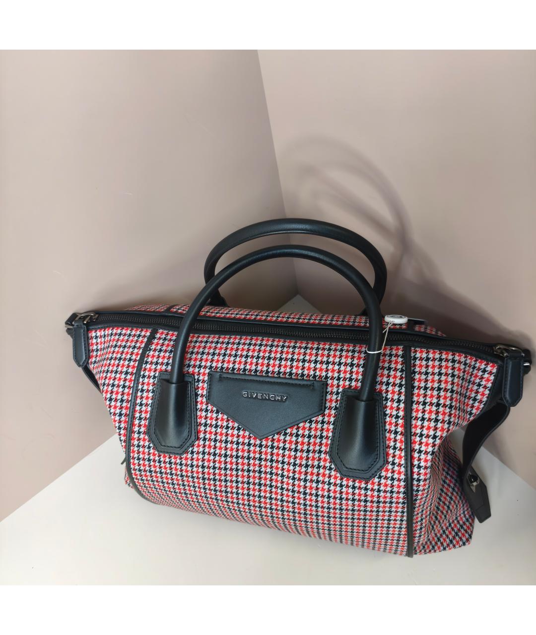 GIVENCHY Красная тканевая сумка с короткими ручками, фото 9