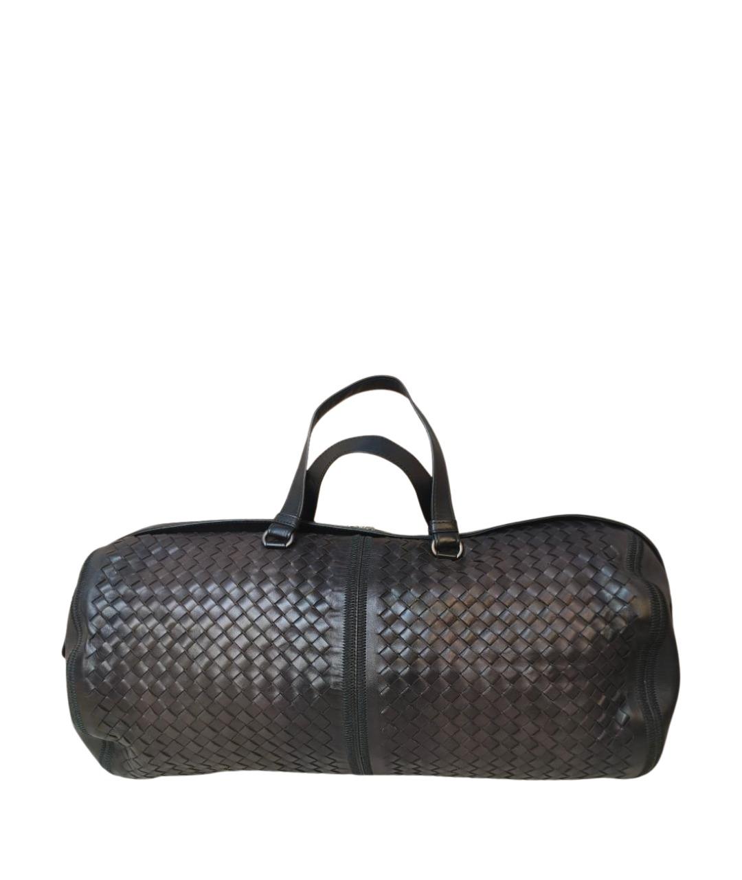 BOTTEGA VENETA Коричневая кожаная дорожная/спортивная сумка, фото 1