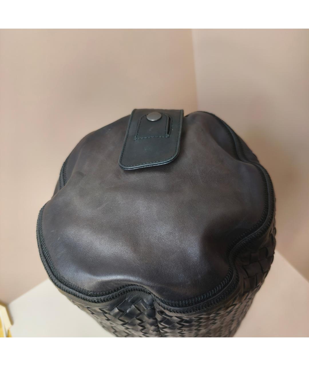 BOTTEGA VENETA Коричневая кожаная дорожная/спортивная сумка, фото 5