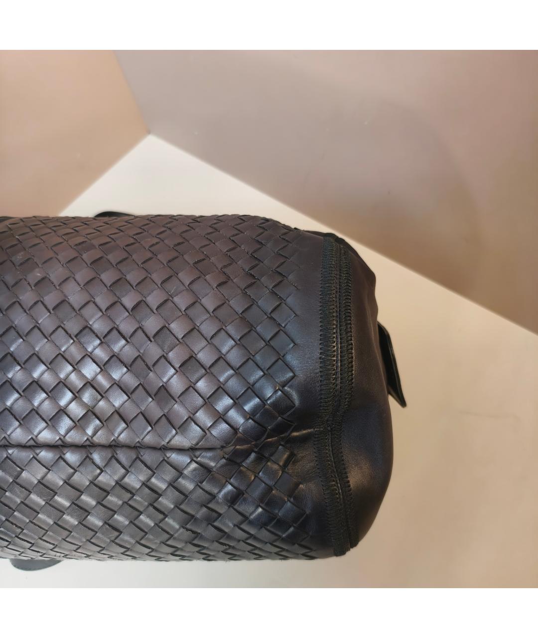 BOTTEGA VENETA Коричневая кожаная дорожная/спортивная сумка, фото 3