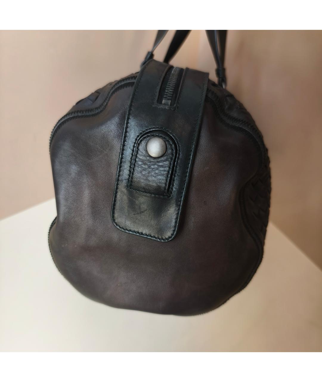 BOTTEGA VENETA Коричневая кожаная дорожная/спортивная сумка, фото 8