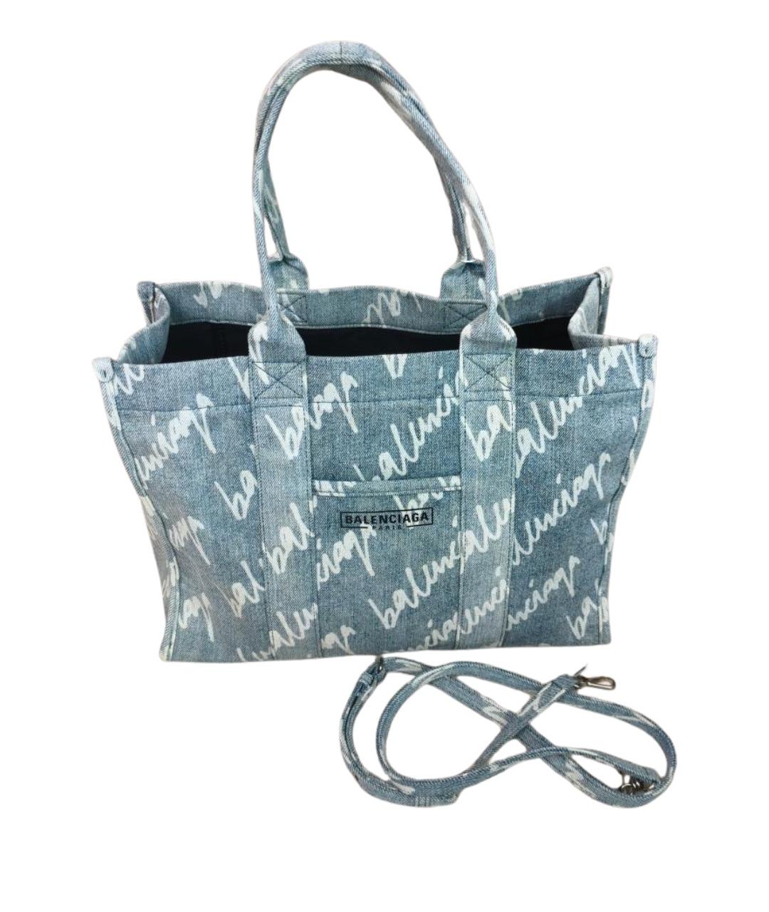 BALENCIAGA Голубая сумка через плечо, фото 1