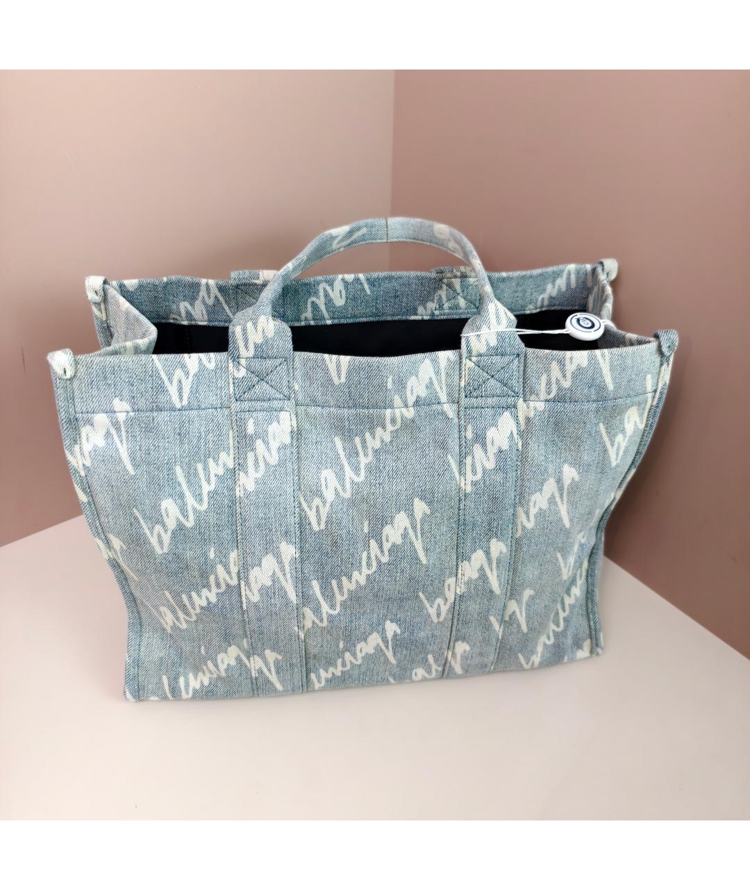 BALENCIAGA Голубая сумка через плечо, фото 2