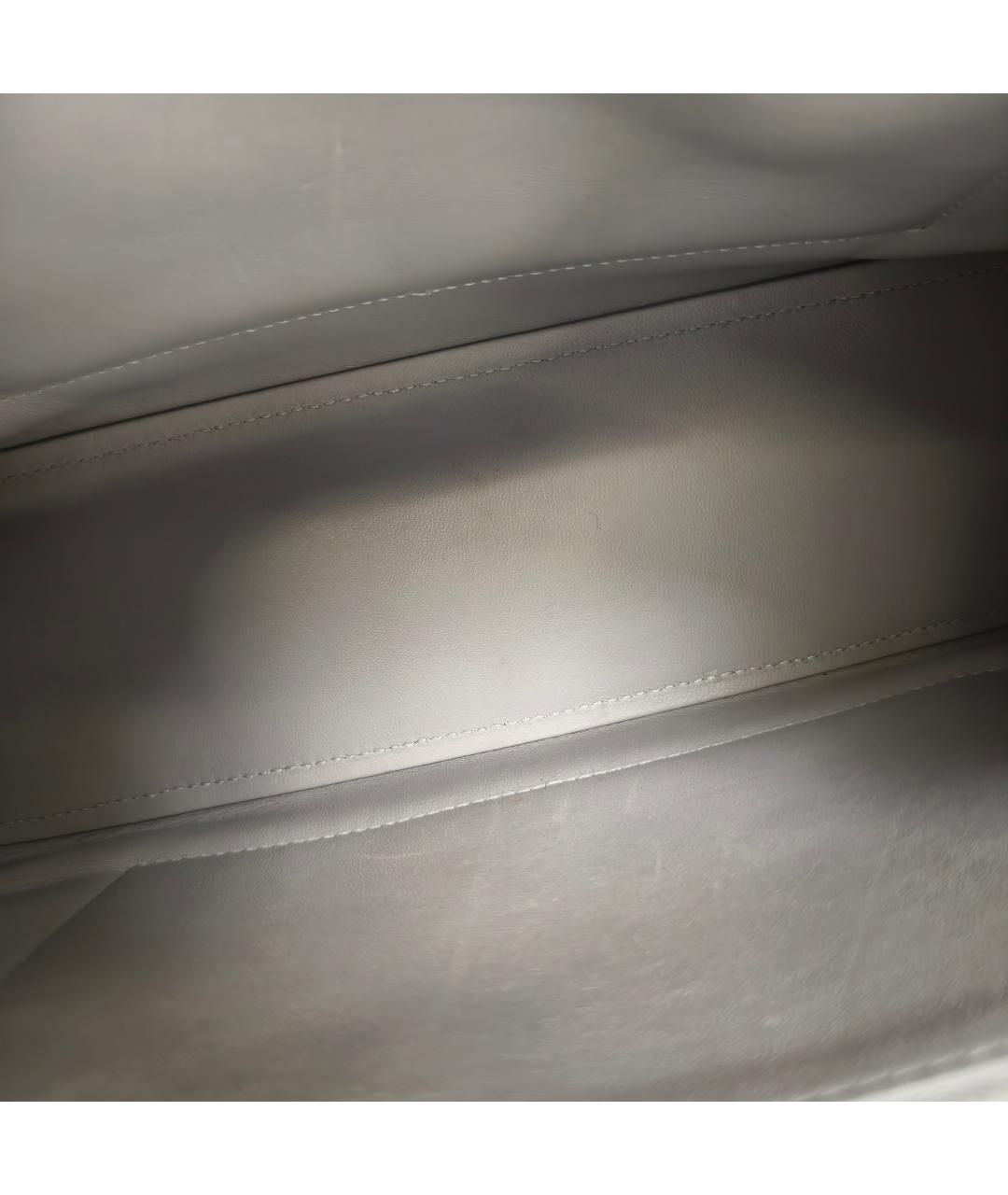 BALENCIAGA Белая кожаная сумка через плечо, фото 9
