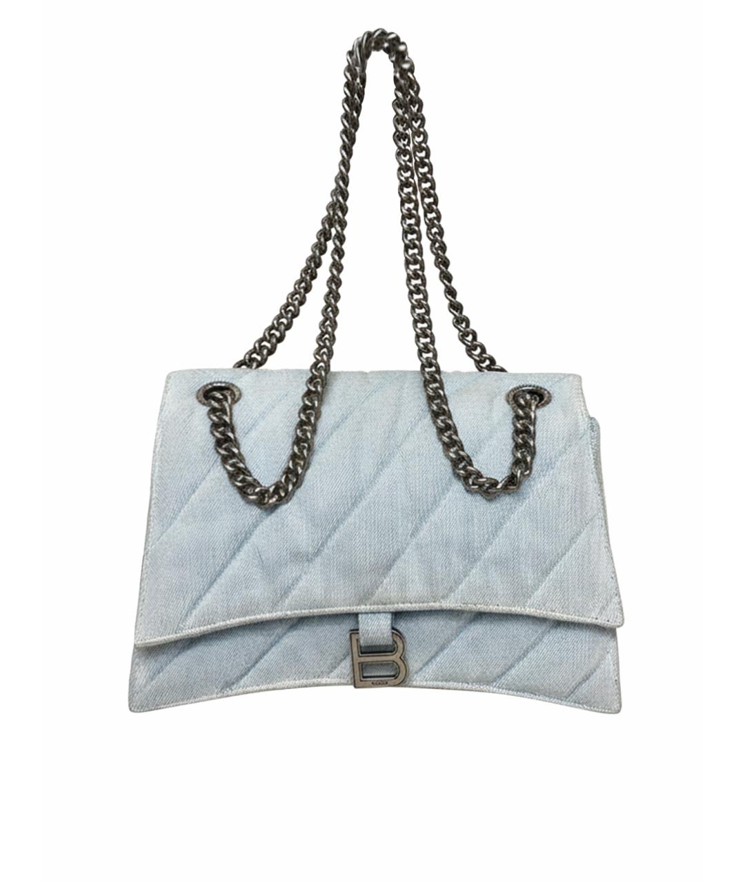 BALENCIAGA Белая кожаная сумка через плечо, фото 1