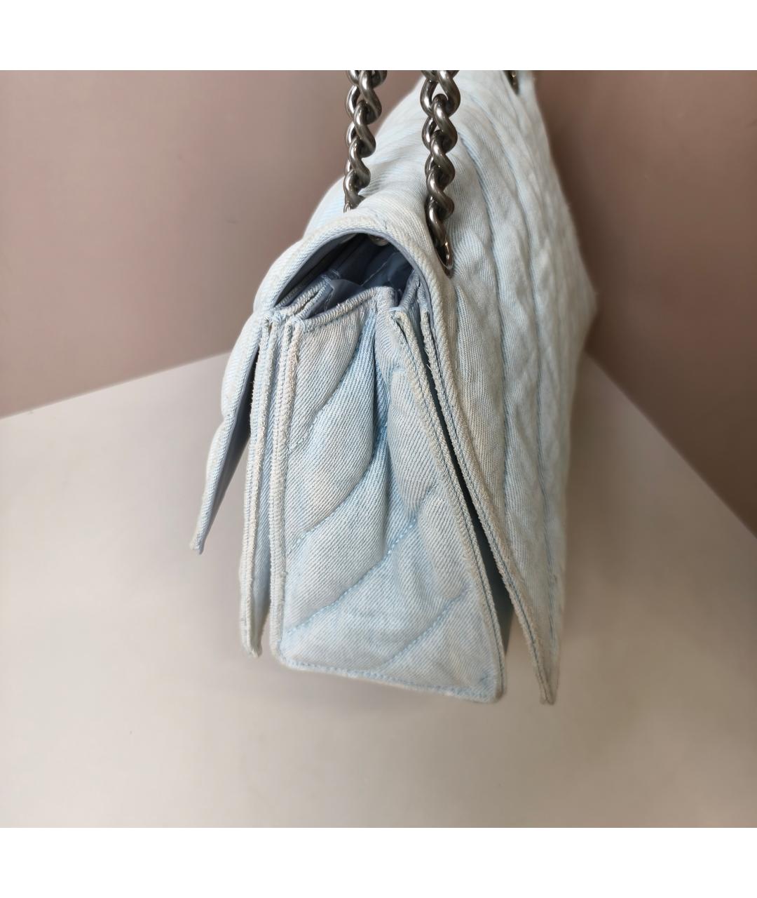 BALENCIAGA Белая кожаная сумка через плечо, фото 7