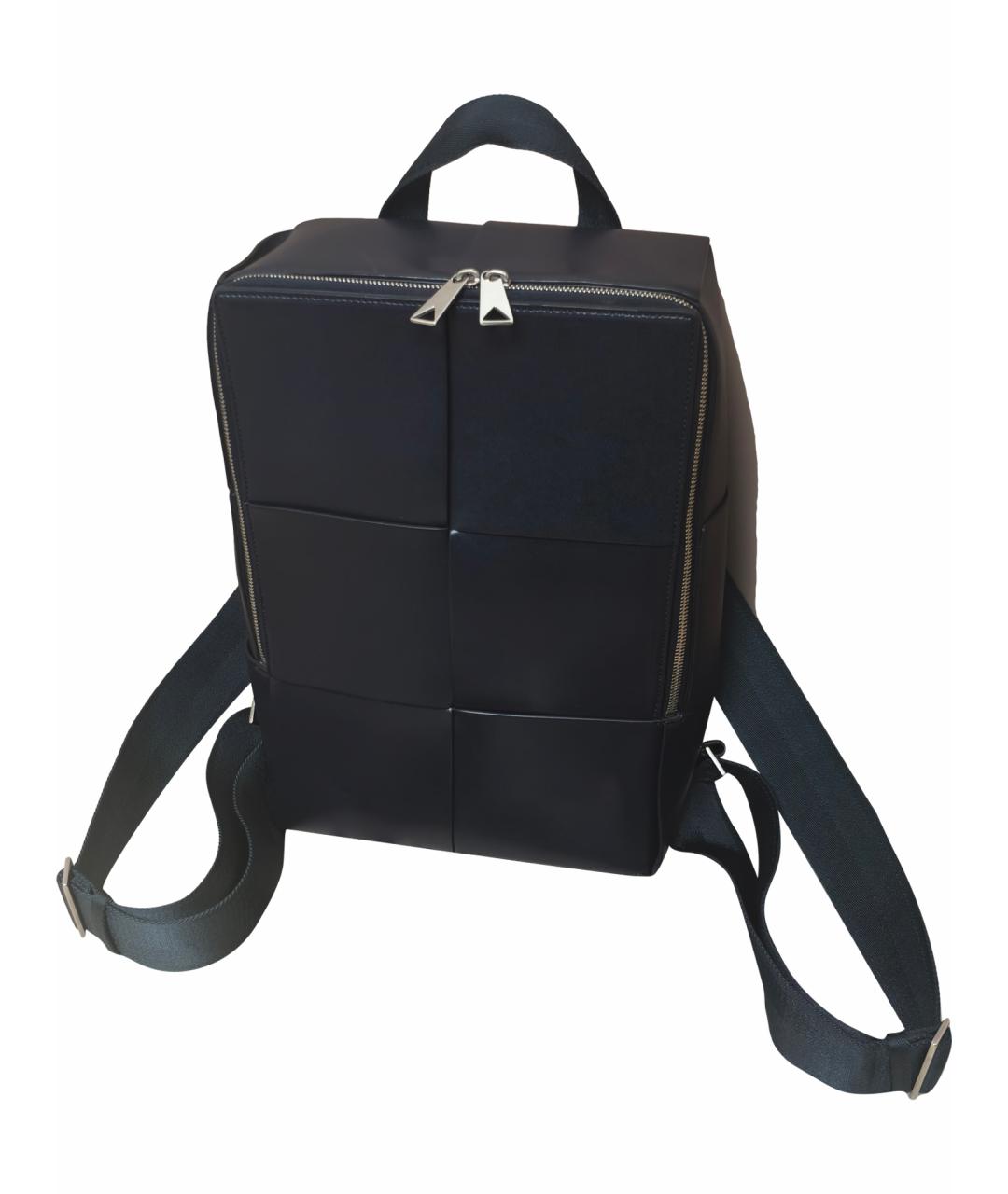 BOTTEGA VENETA Темно-синий кожаный рюкзак, фото 1