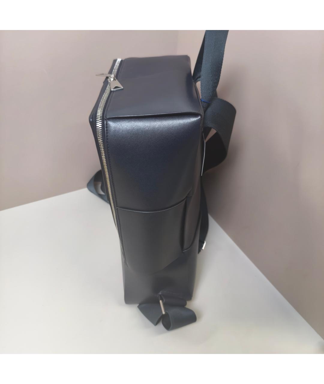 BOTTEGA VENETA Темно-синий кожаный рюкзак, фото 3