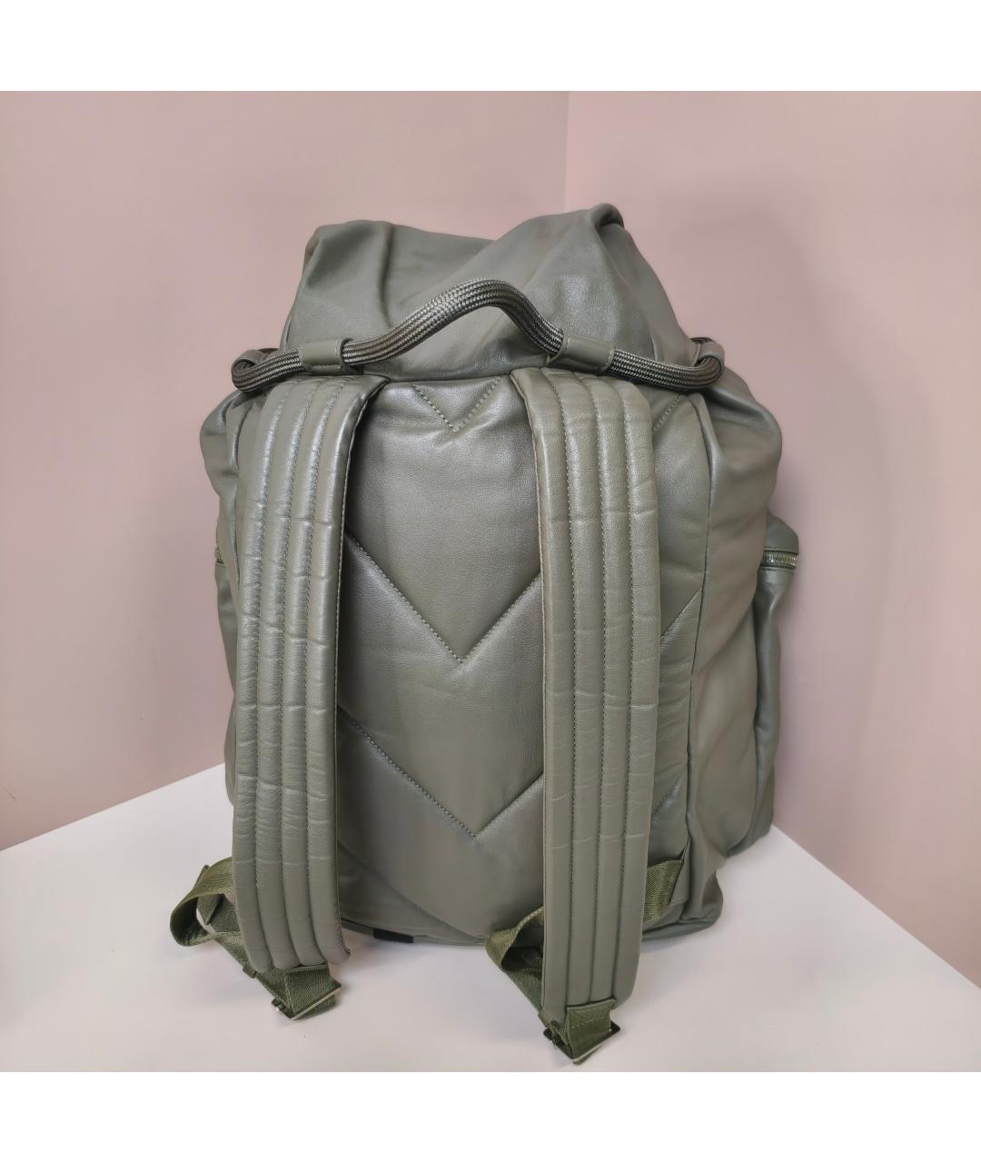 BOTTEGA VENETA Хаки рюкзак, фото 3