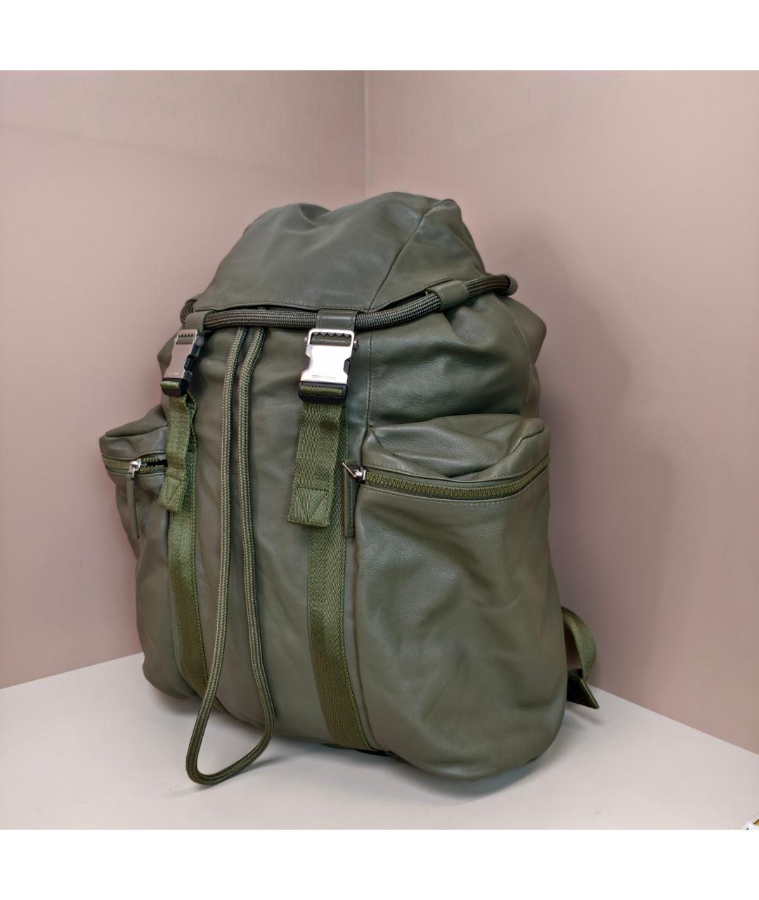 BOTTEGA VENETA Хаки рюкзак, фото 10