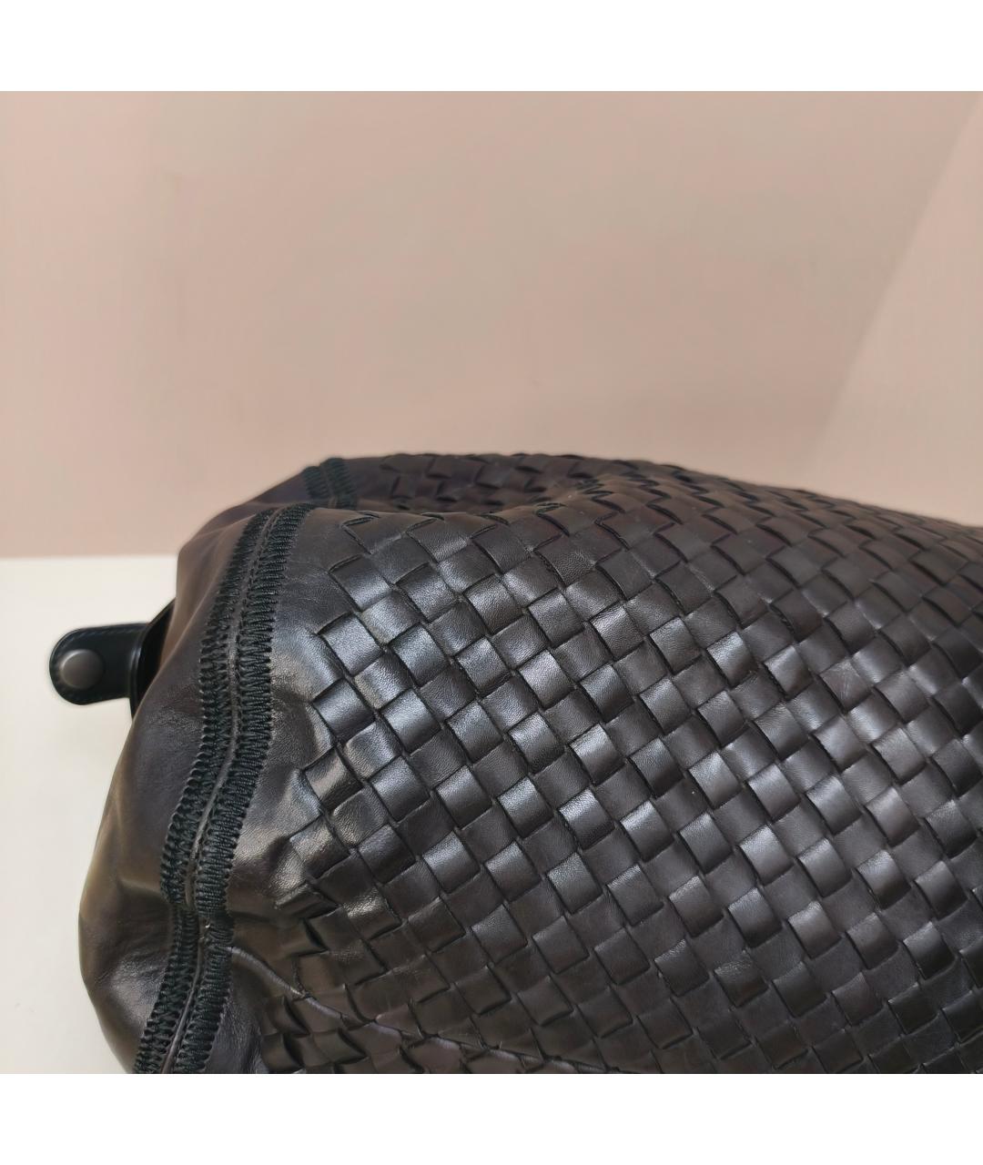 BOTTEGA VENETA Коричневая кожаная дорожная/спортивная сумка, фото 3